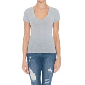 NWT Slim Fit V-Neck Tee in Grey